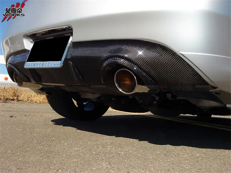 Darwinpro 20082010 G37s 2dr Dtm Ii Style Carbon Fiber Rear Diffuser