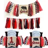 Party Baby Dining Chair Banner High Chair Pull Flag Wild One Hanging Decorations Happy Birthday Banner Streamers Festive Decor