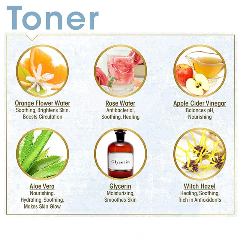 acv and rose water toner