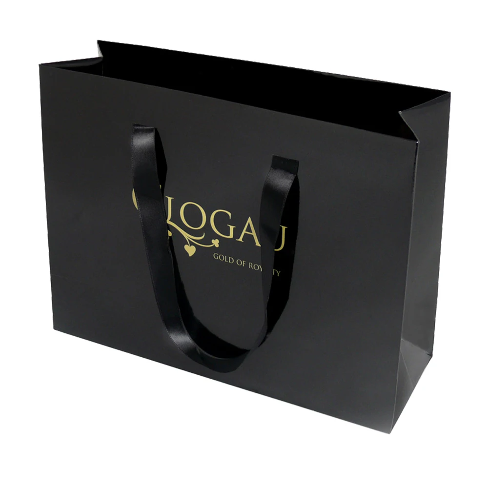 
Wholesale custom print luxury gift shopping paper bag 