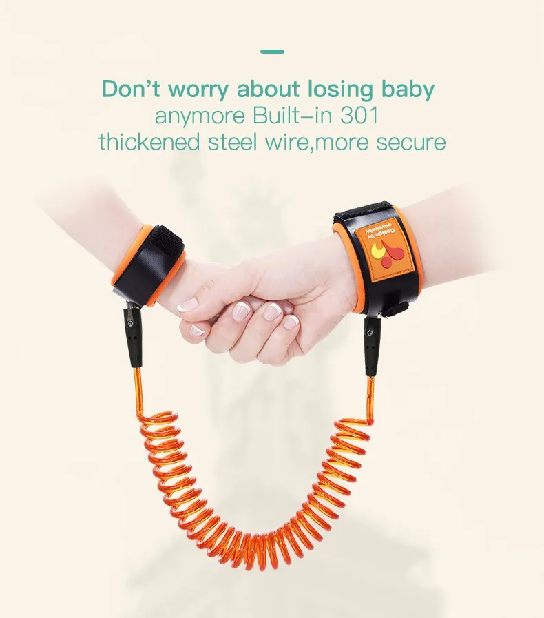March Promotion Baby Safety Belt 360 Degree Rotate Child Wrist Leash
