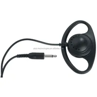 

one ear/single ear D shape ear-hook wired 2.5mm/3.5mm/35mm ear hook mono earphone tour guide system headset