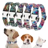 Berry New Style Engraved ID Printed Cloth Dog Collar De Perro For Dogs Pets