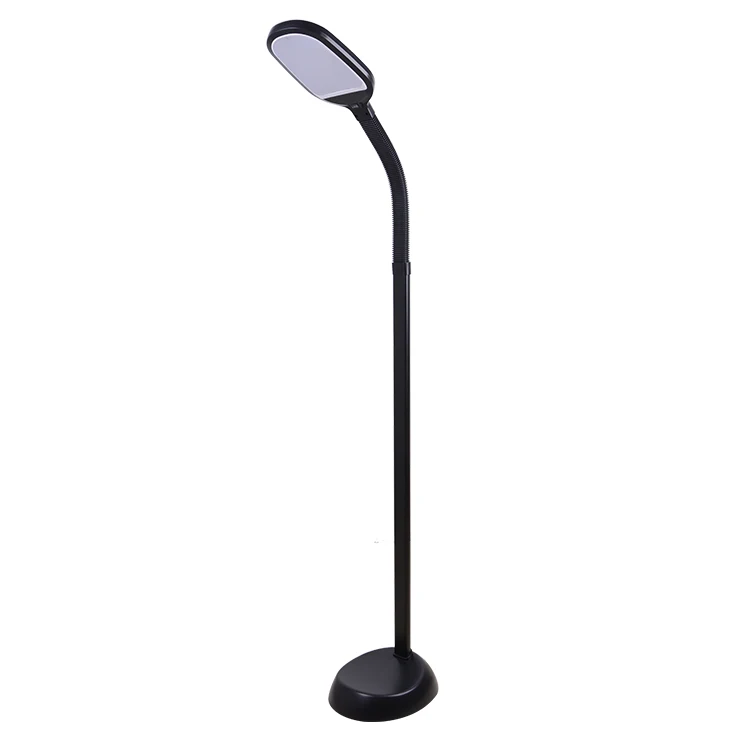 Black modern decorative energy saving dimmable smd 2835 led lighting standing floor lamp for living room