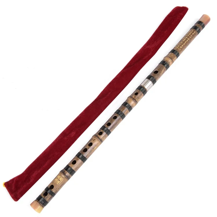 

China Traditional Musical Instrument C, D,bE, E, F, G ,AltoAKey, Alto bB Key Purple Bamboo Dizi Music Instrument, As picture showed