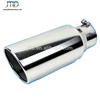 Stainless Steel Rolled Edge Angle Diesel Stack 6" Exhaust Tip 4" Inlet 15" Long