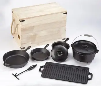 wooden saucepan set