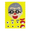 DIY handmade grandfather face-shaped non-woven cloth toys that teach children to know the five sense organs and expression