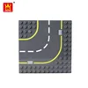 wange dubie export good quality building blocks plastic turning road 12x12 baseplate for sale