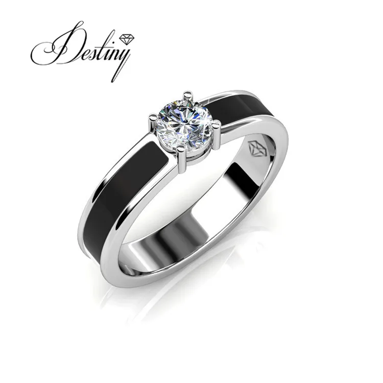 

Destiny jewellery china wholesale Rox fashion diamond ring jewelry 18k gold plated with High Quality crystals DR0317