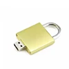 Wholesale Lock Shape Gold Metal Usb Flash Memory Drive 2GB 4GB