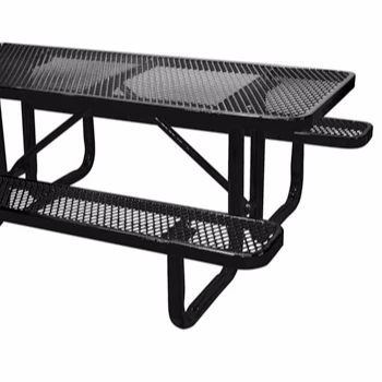 
HOT sale Outdoor garden furniture Metal Picnic Table Bench thermoplastic Steel Patio beer Table restaurant dining table 