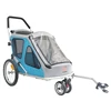 wholesale high quality 2 in 1 dog trolley foldable bicycle pet trailer stroller