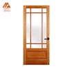 French Doors Solid Swing Entry Oak Wooden with good quality for Hotel
