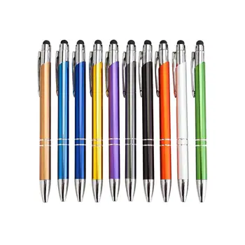 new luxury gift metal touch pens with stylus custom logo advertising touch pens