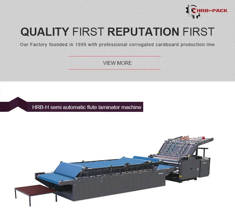 3 Ply Factory Price Semi Automatic Flute Laminator Machine / Flute