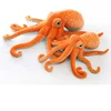 2019 Giant Realistic Stuffed Octopus Animals Soft Plush Toy Octopus Orange