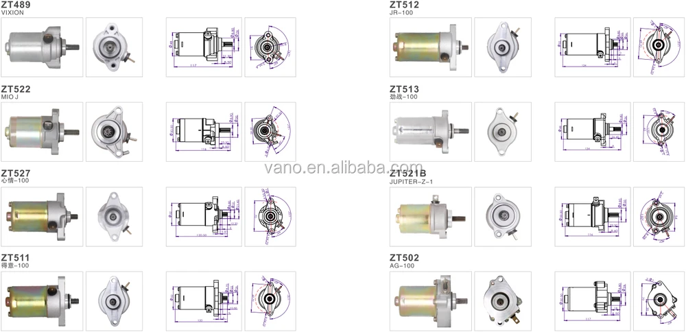 ATV Scooter Starter GY6 50 Electric Satrter Motor 139QMB