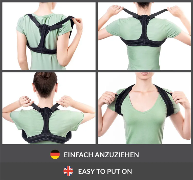 Newly uk amazon shoulder support belt upper support shoulder brace back posture corrector