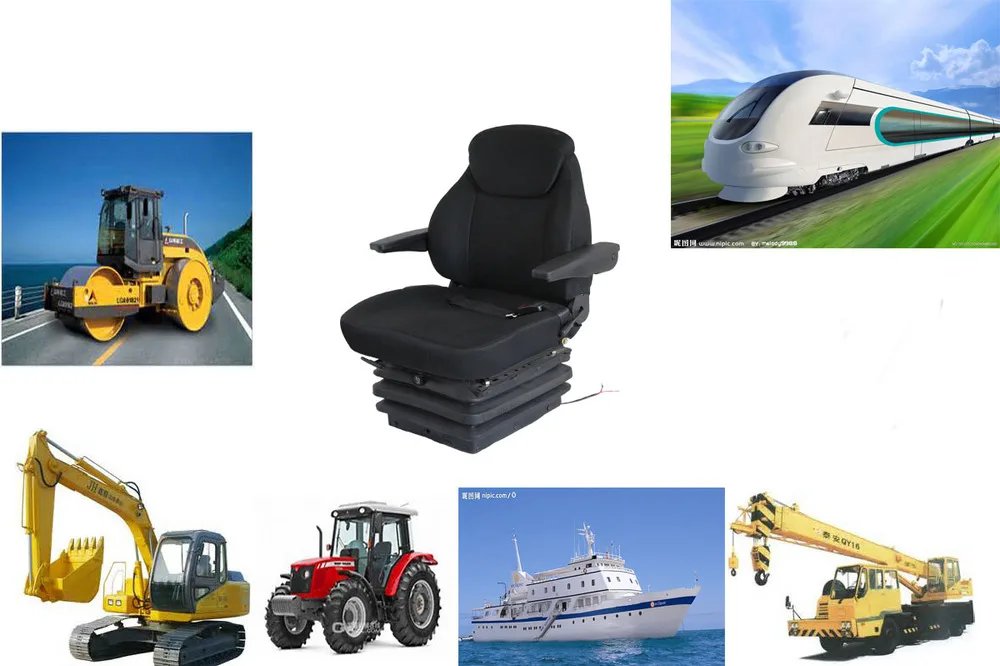 Luxury Passenger Bus Parts Air Suspension Bus Driver Seat With Motor