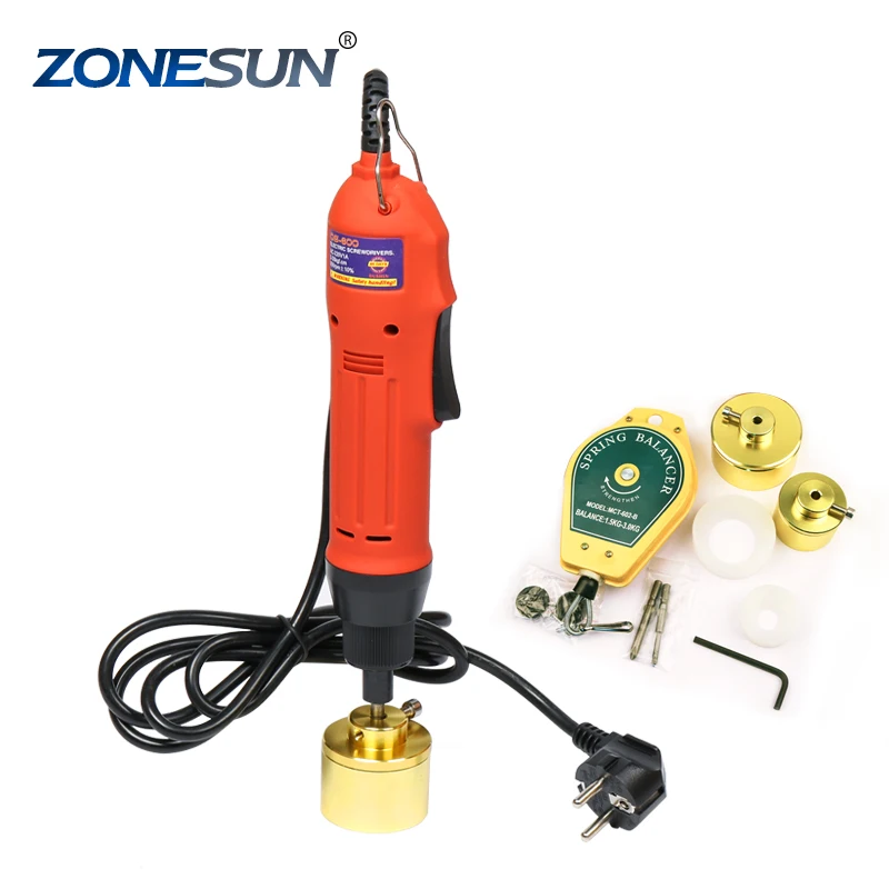 

ZONESUN ZS-XG600 Portable Automatic Electric Bottle Capping Machine Cap Screwing Machine Electric Cap Sealing Machine