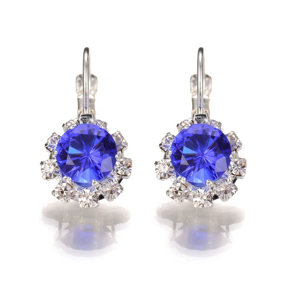 

factory Wholesale alloy rhinestone earring stud, Clear