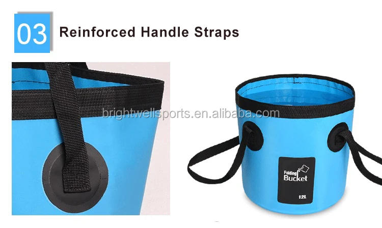 Wholesale Outdoor Folding Fishing Bucket Ocean Dry Collapsible PVC Wetty Bucket