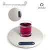 5kg/1g ultra slim wall mounted digital kitchen scale food scale with touch button and stainless steel platform tare function