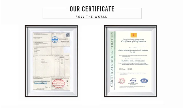 our certificate