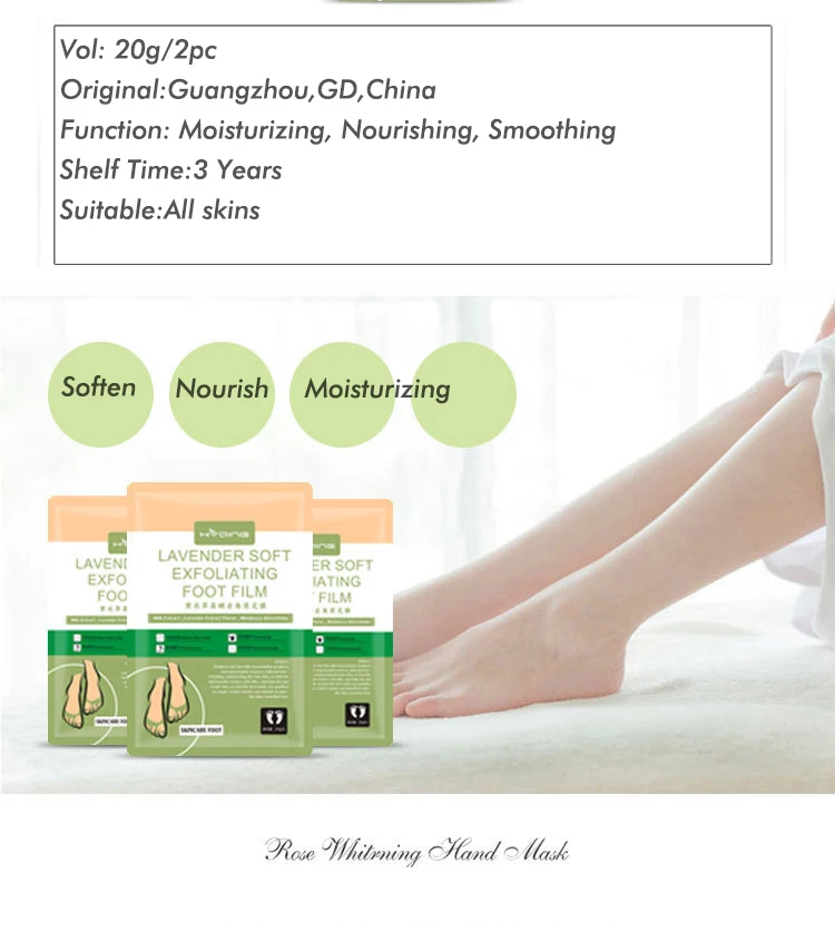 
Free Shipping Wholesale Exfoliating Foot Peel Mask Lavender Exfoliating Socks Baby Care Pedicure Socks Remove Dead Skin 