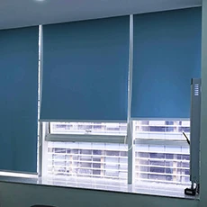 Home decor curtain design electric horizontal window blinds