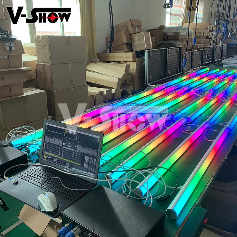 

16PCS with controller led wall washer light linear bar RGB 40xSMD5050 led pixel tube dmx stage lighting