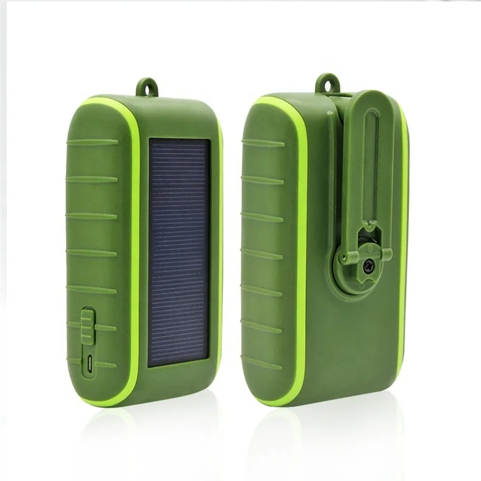 

Electronics Phone Accessories New Dynamo Phone Charger Hand Crank Generator Solar Power Bank for Mobile Phone