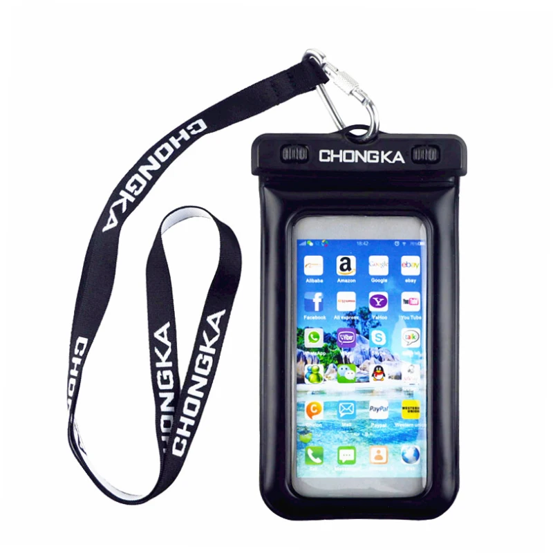 

100% Universal Trending Products PVC Bag Ocean Mobile Neck Hanging Bag, White;black;blue;pink/customized
