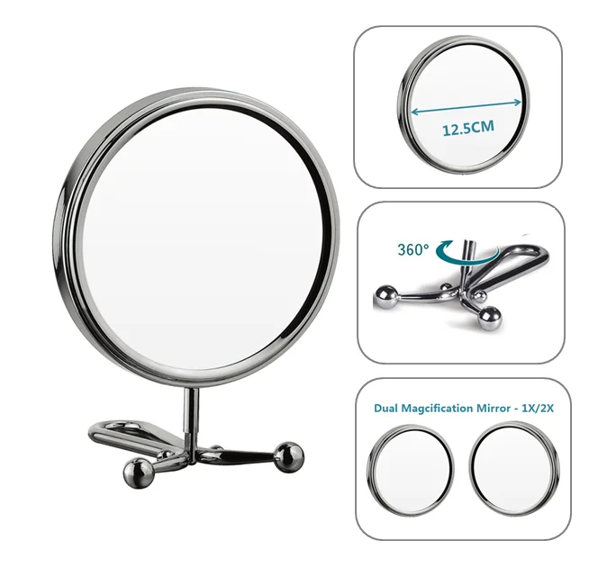 Wholesale Carbon Steel Hand Held Mirrors Fancy Table Mirror Handheld