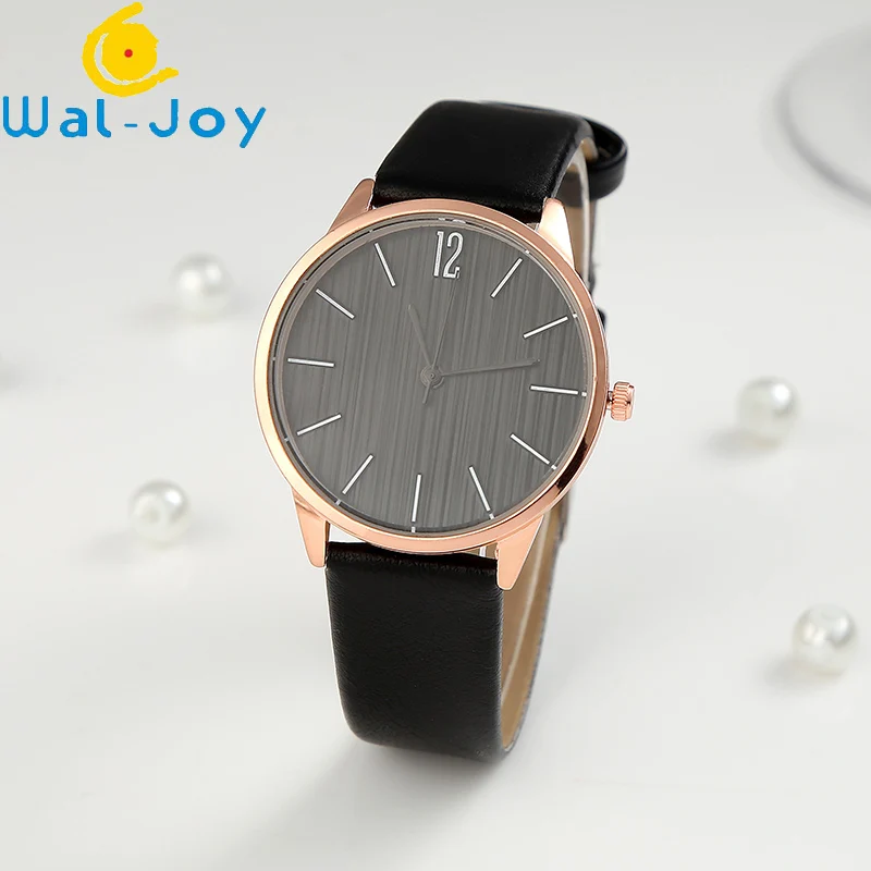 

WJ-7903 Newest Brand Ladies Simple Watch Minimalistic Style Quartz Wristwatch Leather Women Casual Popular Watch