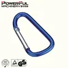 High Quality Heavy Duty 6mm Aluminum Steel Large Safety D Type Carabiner Camping Spring Snap Hook
