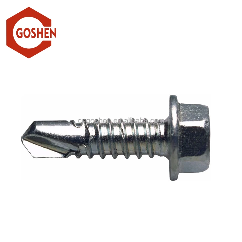 
Metric stainless steel Slotted hex head self drilling screws 
