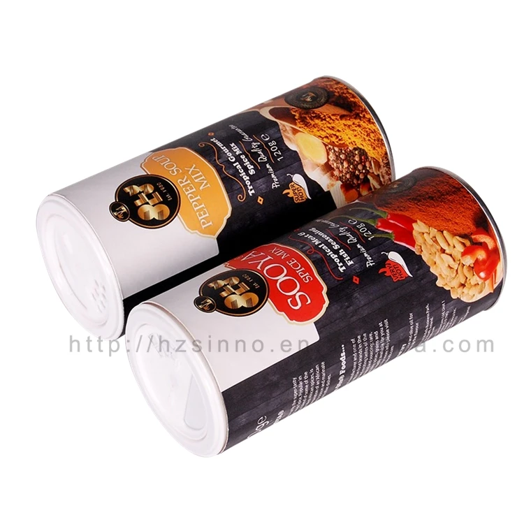 Cardboard Paper Spices Packing Containers Packaging Tubes For Spices