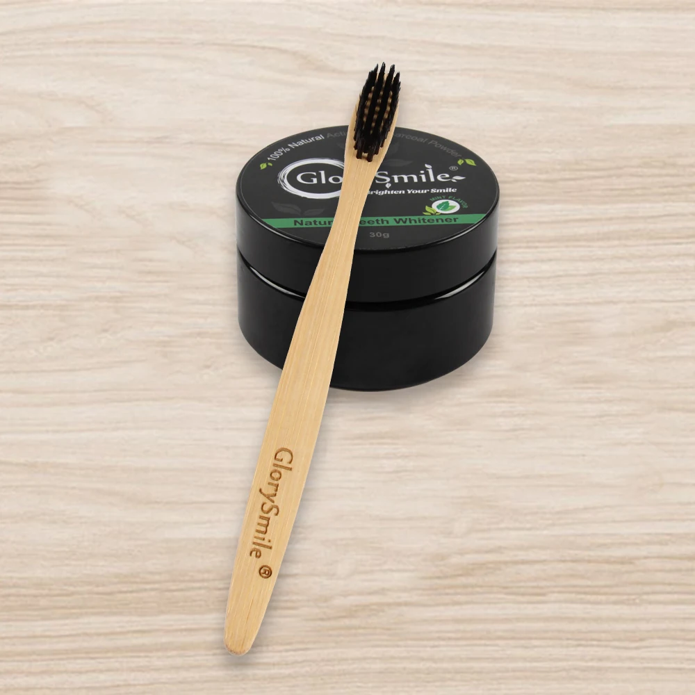 natural soft home use bristle toothbrush bamboo charcoal for