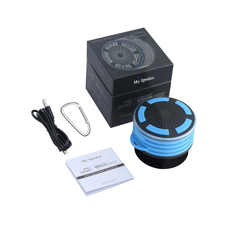 Innovative products portable mini bluetooth waterproof shower speaker