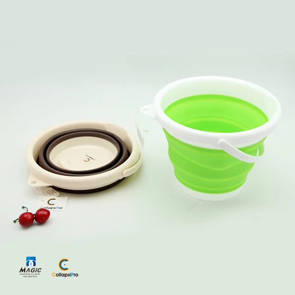 3L Round Collapsible Plastic Bucket