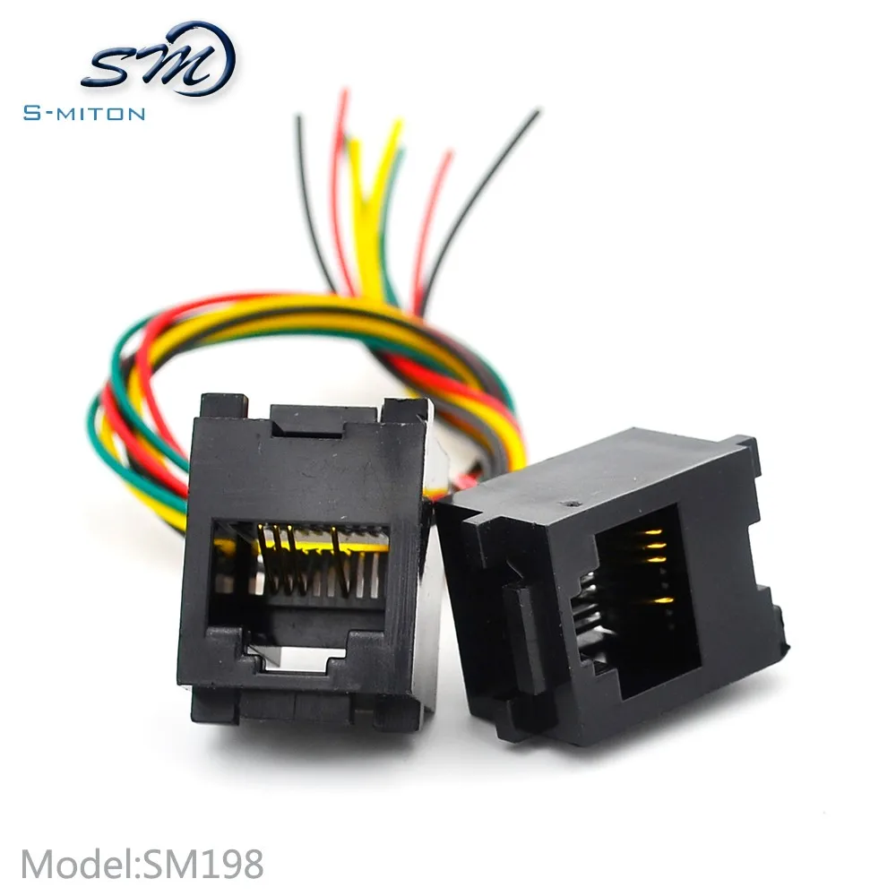 20cm Telephone Connector Rj11 6 Pin Socket 4 Wire Jack Buy 4 Wire