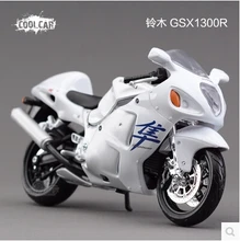 Suzuki GSX1300R Hayabusa speed King Maisto 1:12 motorcycle simulation alloy car model white Toy free shipping