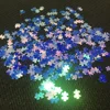 Eco-friendly PET Dark light blue puzzle glitter for Decoration