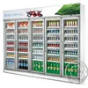OP-A404 Vertical Freezer Refrigerator Showcase Sliding Door,Vertical Showcase Commercial Display Refrigerator
