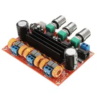 

XH-M139 2*50W+100W DC12-24V 2.1 Channel Digital Power Amplifier Board TPA3116D2