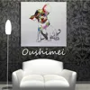Unique Wall Pictures Handmade Cartoon Dog Pictures For Wall Decoration