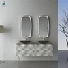 Foshan new design french double basin bathroom vanity unit