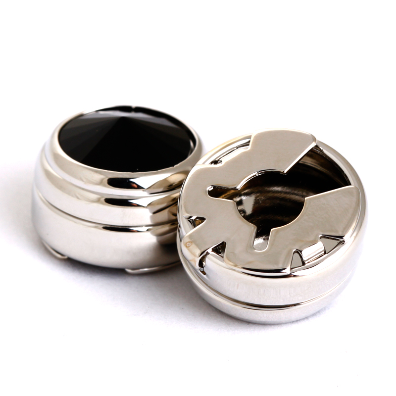 

Luxury black gemstonesnap button jewelry cufflinks buttons